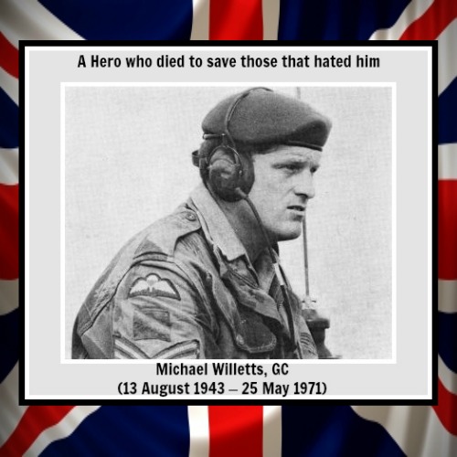 Sgt Michael Willett hero union jack