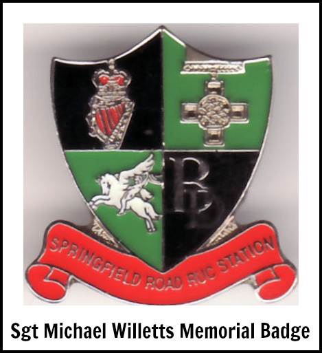 Sgt Michael Willetts Memorial Badge
