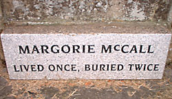 mar mccall headstone