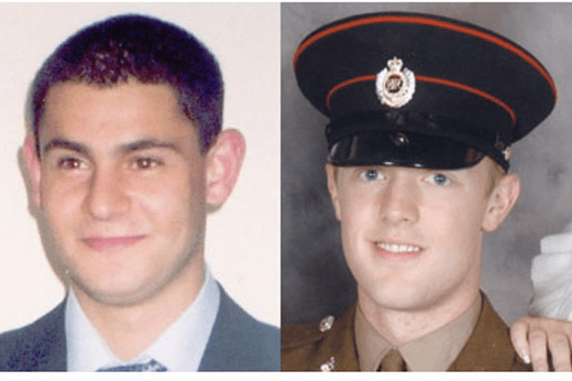 Sappers Patrick Azimkar and Mark Quinsey