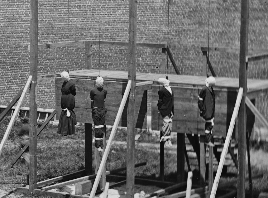 Execution of the Lincoln conspirators, 1865